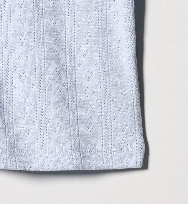 BEAUTY&YOUTH UNITED ARROWS「コットン パターンメッシュ ショートスリーブ カーディガン ウォッシャブル」|カーディガン|