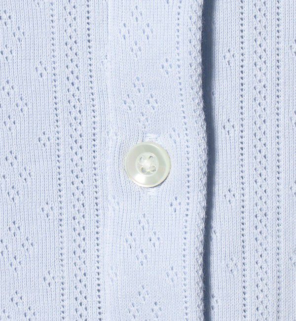 BEAUTY&YOUTH UNITED ARROWS「コットン パターンメッシュ ショートスリーブ カーディガン ウォッシャブル」|カーディガン|