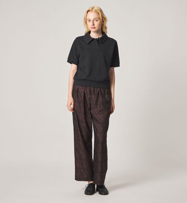STEVEN ALAN「＜Steven Alan＞ブークレ ダンボール ワンボタン ハーフスリーブ プルオーバー ライト」|Tシャツ・カットソー|