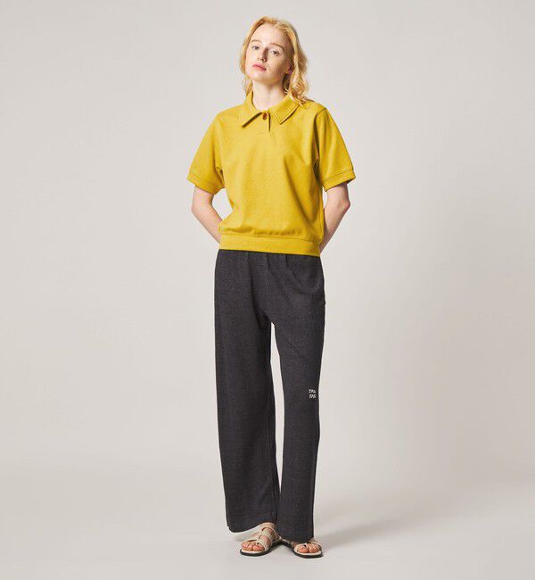 STEVEN ALAN「＜Steven Alan＞ブークレ ダンボール ワンボタン ハーフスリーブ プルオーバー ライト」|Tシャツ・カットソー|