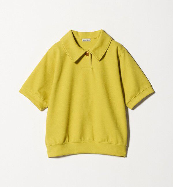 STEVEN ALAN「＜Steven Alan＞ブークレ ダンボール ワンボタン ハーフスリーブ プルオーバー ライト」|Tシャツ・カットソー|