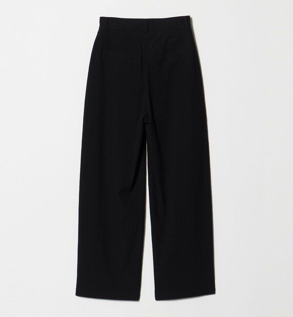 STEVEN ALAN「＜Steven Alan＞リップル コットン タック トラウザーズ ブラック」|チノ|