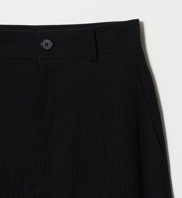 STEVEN ALAN「＜Steven Alan＞リップル コットン タック トラウザーズ ブラック」|チノ|