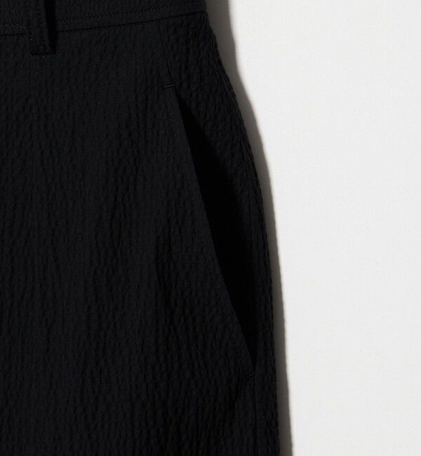 STEVEN ALAN「＜Steven Alan＞リップル コットン タック トラウザーズ ブラック」|チノ|