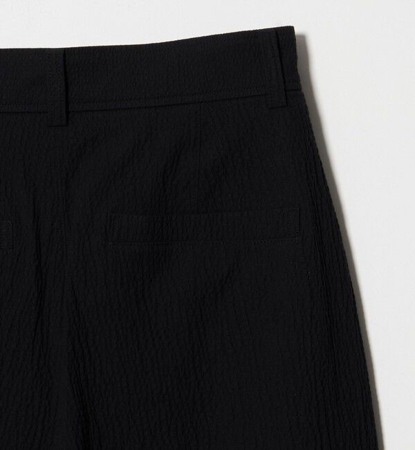 STEVEN ALAN「＜Steven Alan＞リップル コットン タック トラウザーズ ブラック」|チノ|
