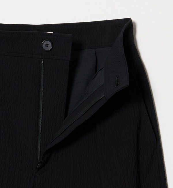 STEVEN ALAN「＜Steven Alan＞リップル コットン タック トラウザーズ ブラック」|チノ|
