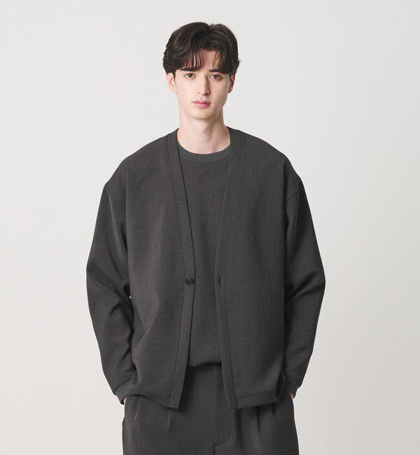 BEAUTY&YOUTH UNITED ARROWS「DUAL PACK 3.0 1B カーディガン ジャケット ヨコストレッチ UVカット ウォッシャブル セットアップ対応」|テーラードジャケット|