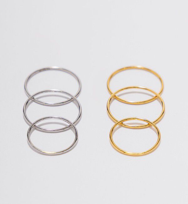 BEAUTY&YOUTH UNITED ARROWS「＜by Preek＞シンプル 3セット リング」|リング|