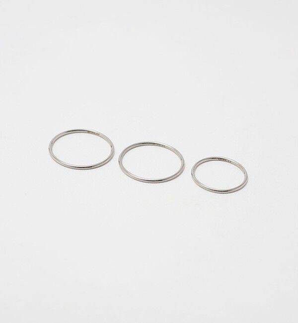 BEAUTY&YOUTH UNITED ARROWS「＜by Preek＞シンプル 3セット リング」|リング|SILVER