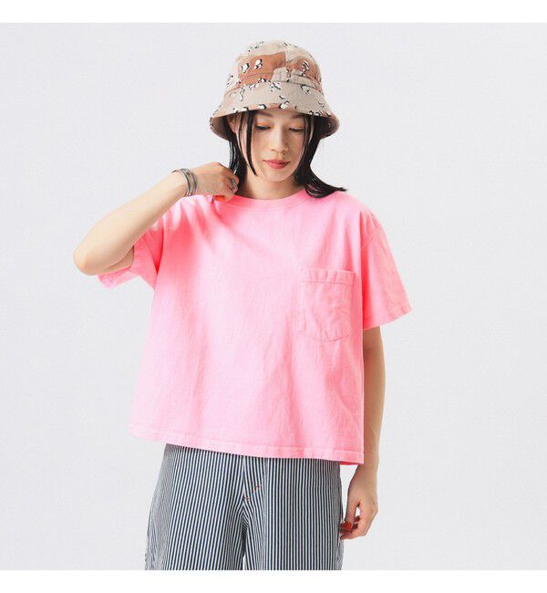 BEAMSBOY「Goodwear / カスタム ビッグ 半袖 Tシャツ」|Tシャツ・カットソー|PINK