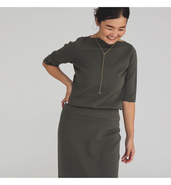 Demi-Luxe BEAMS 「シンプル ボートネック ニット .M」|ニット・セーター|
