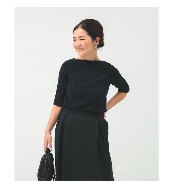 Demi-Luxe BEAMS 「シンプル ボートネック ニット .M」|ニット・セーター|