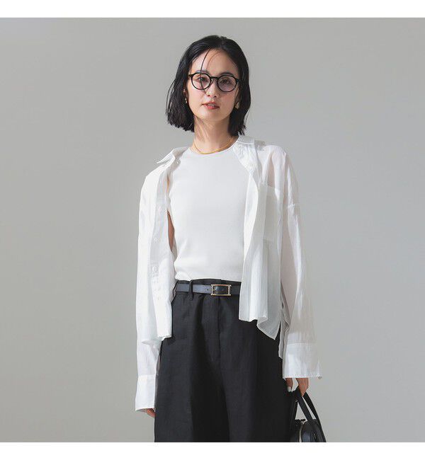 Demi-Luxe BEAMS 「KHADI オーバー ショート シャツ」|シャツ・ブラウス|