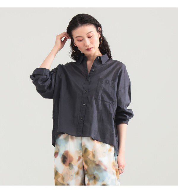 Demi-Luxe BEAMS 「KHADI オーバー ショート シャツ」|シャツ・ブラウス|
