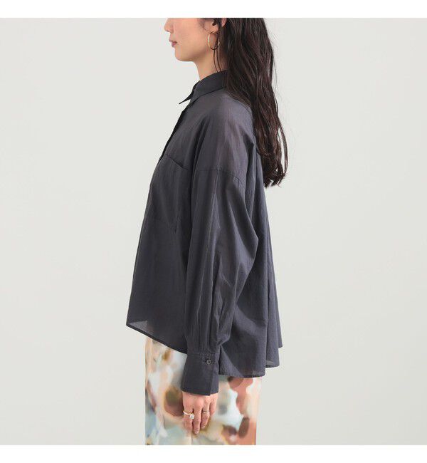 Demi-Luxe BEAMS 「KHADI オーバー ショート シャツ」|シャツ・ブラウス|