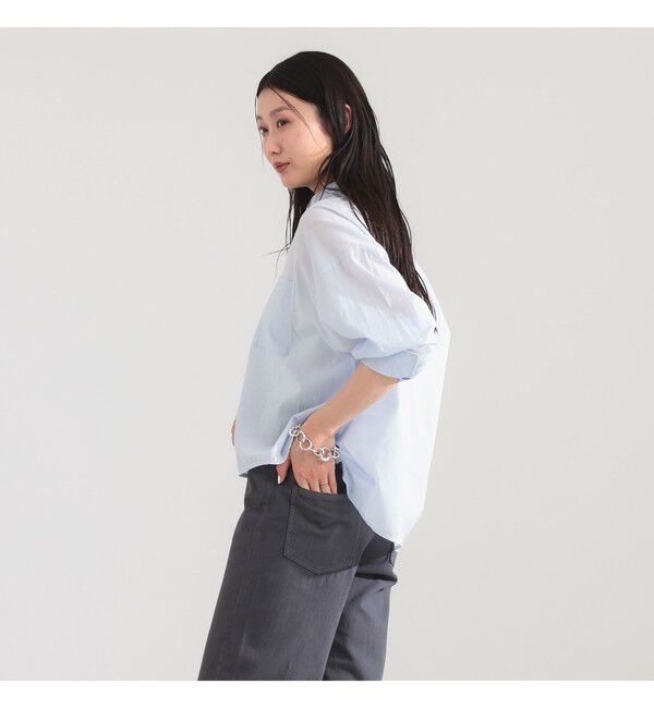 Demi-Luxe BEAMS 「KHADI オーバー ショート シャツ」|シャツ・ブラウス|