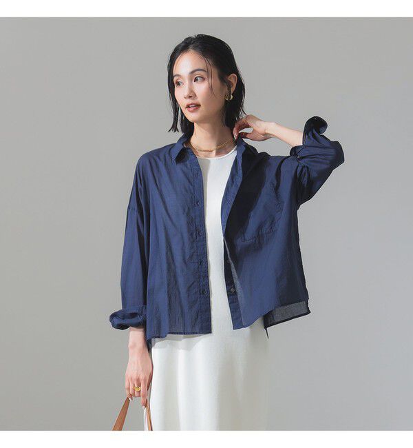 Demi-Luxe BEAMS 「KHADI オーバー ショート シャツ」|シャツ・ブラウス|