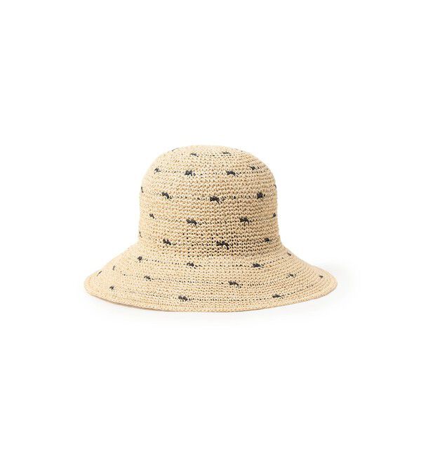 Ray BEAMS 「ドット ペーパー ハット　　日除け 紫外線対策 夏素材 レジャー 旅行 アウトドア 夏コーデ」|ハット|