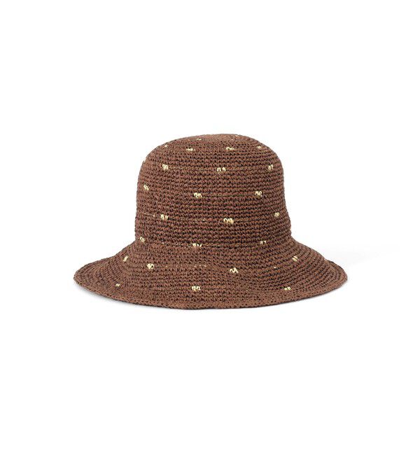 Ray BEAMS 「ドット ペーパー ハット　　日除け 紫外線対策 夏素材 レジャー 旅行 アウトドア 夏コーデ」|ハット|