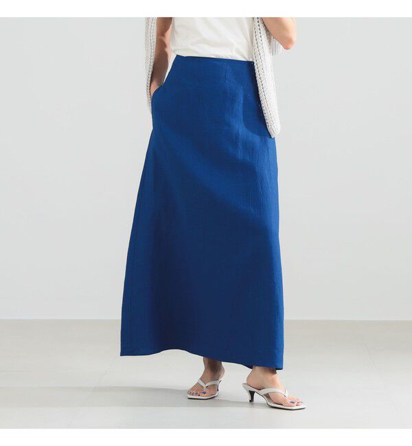 Demi-Luxe BEAMS 「シンプル リネン スカート .M」|スカート|