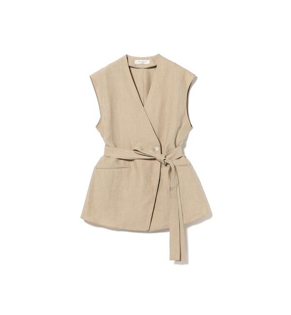 Demi-Luxe BEAMS 「リネン ラップ ジレ ブラウス .M」|シャツ・ブラウス|