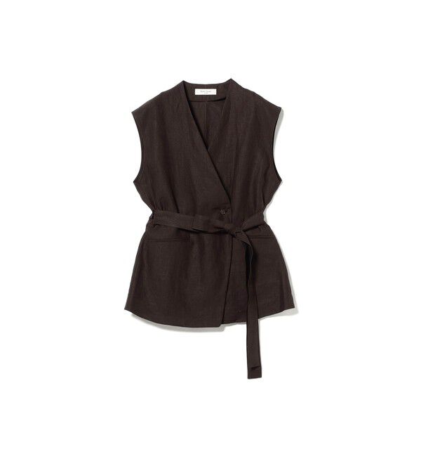 Demi-Luxe BEAMS 「リネン ラップ ジレ ブラウス .M」|シャツ・ブラウス|