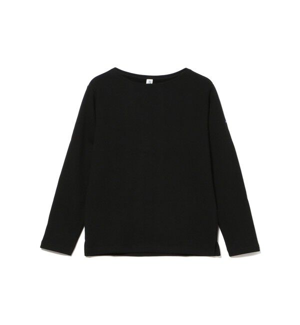 BEAMS PLUS「LOOPWHEELER / 別注 Sweat Boat Neck」|スウェット・ジャージ|〇BLACK
