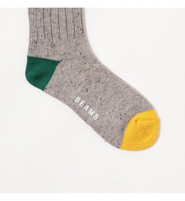 BEAMS「BEAMS｜ネップ クォーター ソックス」|ソックス|