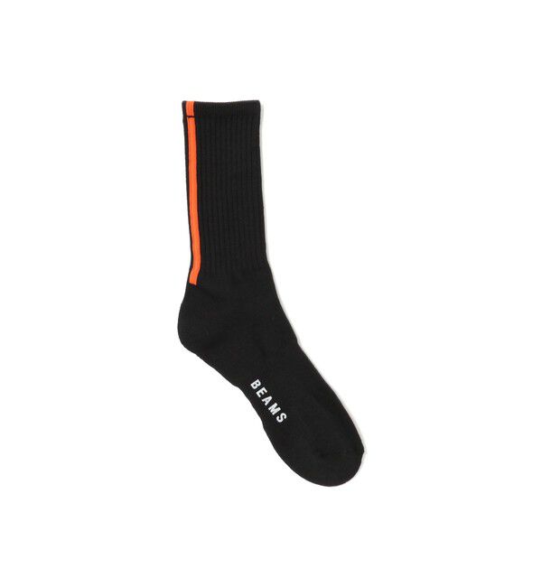 BEAMS「バックライン ソックス③」|ソックス|BLACK