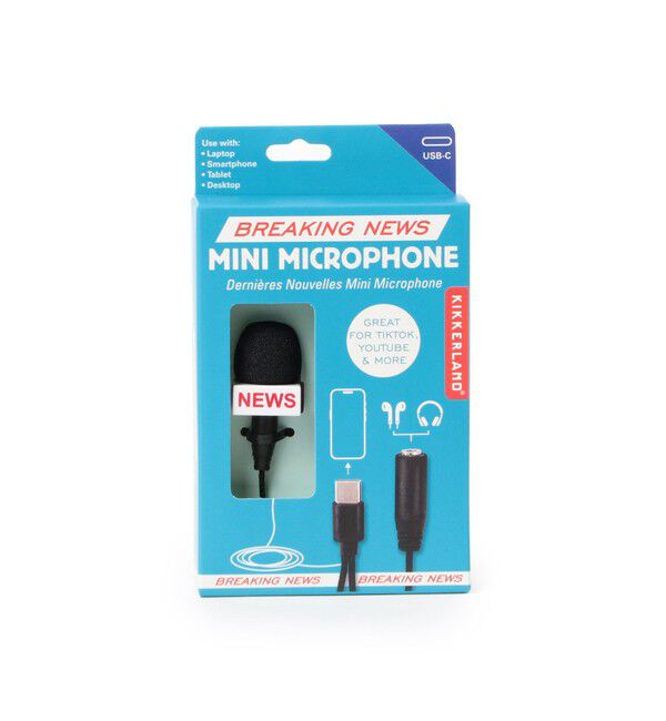 bPr BEAMS「KIKKERLAND / Breaking News Mini Microphone」|モバイルケース|