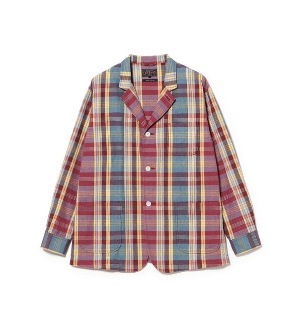 BEAMS PLUS「4B Cuffs Jacket Heavy Madras」|テーラードジャケット|