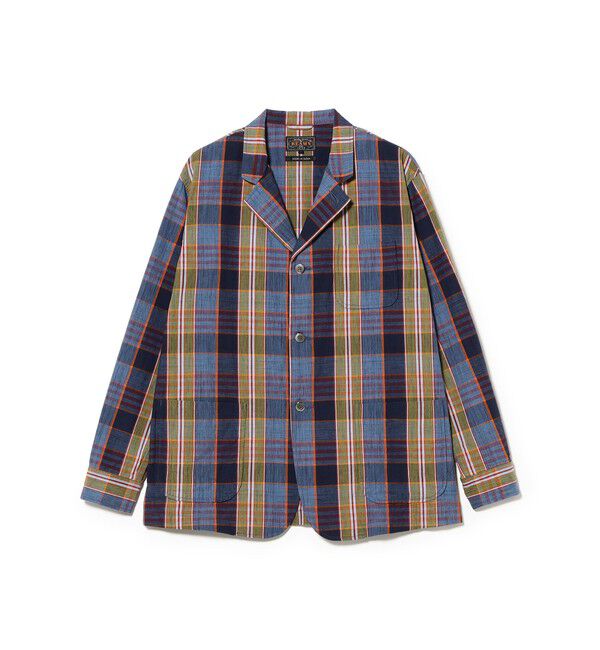 BEAMS PLUS「4B Cuffs Jacket Heavy Madras」|テーラードジャケット|