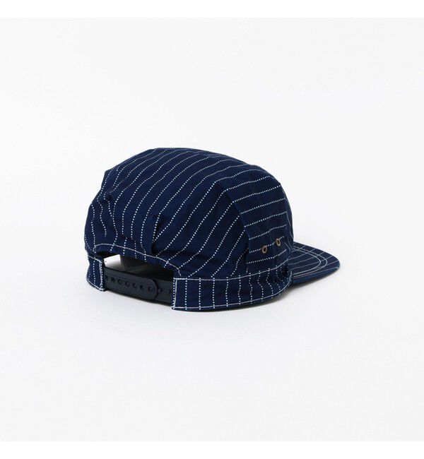 BEAMS PLUS「Work cap Indigo 3P Oxford Discharge Print Degreasing Wash」|その他|