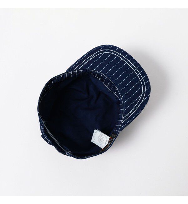 BEAMS PLUS「Work cap Indigo 3P Oxford Discharge Print Degreasing Wash」|その他|