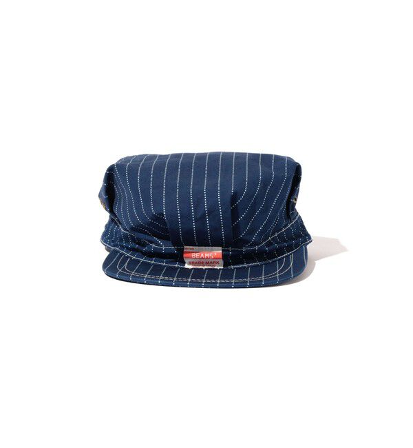 BEAMS PLUS「Work cap Indigo 3P Oxford Discharge Print Degreasing Wash」|その他|