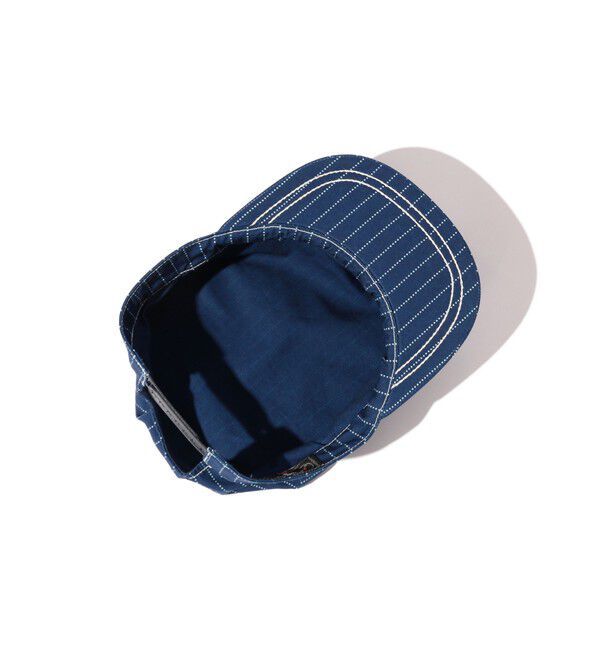 BEAMS PLUS「Work cap Indigo 3P Oxford Discharge Print Degreasing Wash」|その他|