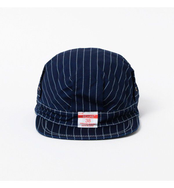 BEAMS PLUS「Work cap Indigo 3P Oxford Discharge Print Degreasing Wash」|その他|