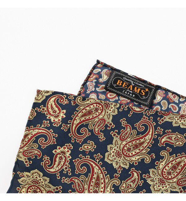 BEAMS PLUS「Pocket Chief Silk 4Face」|バンダナ・スカーフ|