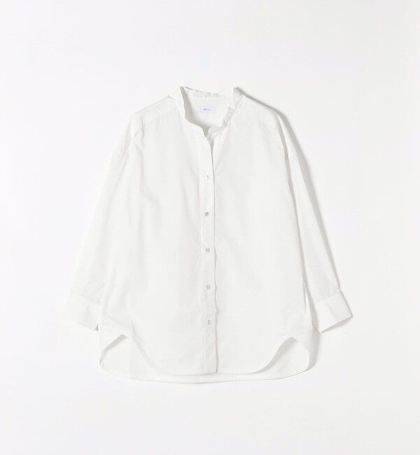 SHIPS any「《一部追加予約》SHIPS any:〈洗濯機可能〉REPREVE バンド カラー シャツ」|シャツ・ブラウス|