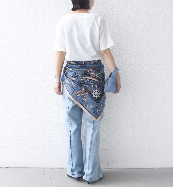 SHIPS for women「【WEB限定】〈ネックが選べる2サイズ展開〉オーガニックコットン バリエーションネック TEE」|Tシャツ・カットソー|