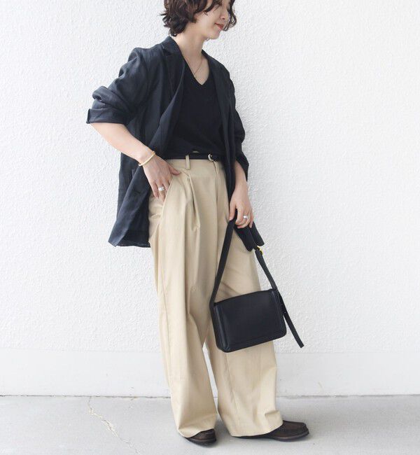 SHIPS for women「【WEB限定】〈ネックが選べる2サイズ展開〉オーガニックコットン バリエーションネック TEE」|Tシャツ・カットソー|