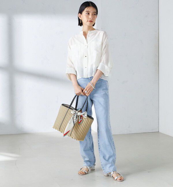SHIPS for women「【実力派ベーシック】〈手洗い可能〉シルク混 シアー 羽織 シャツ」|シャツ・ブラウス|
