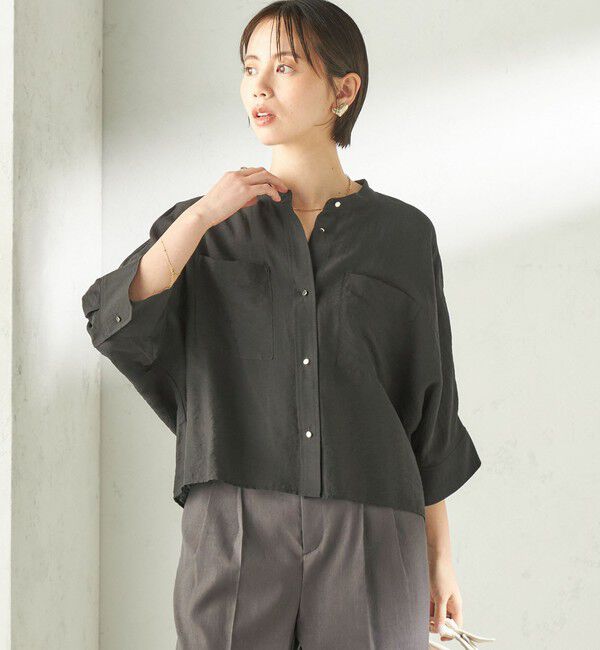 SHIPS for women「【実力派ベーシック】〈手洗い可能〉シルク混 シアー 羽織 シャツ」|シャツ・ブラウス|