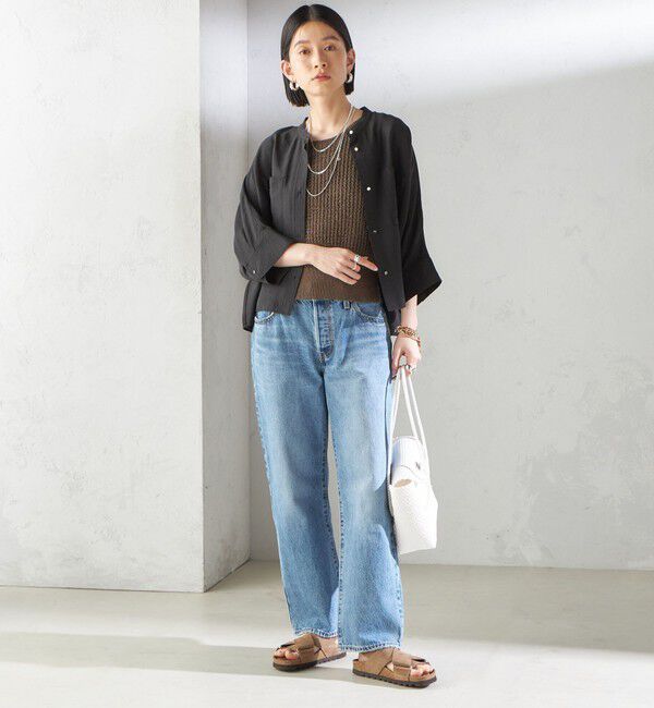 SHIPS for women「【実力派ベーシック】〈手洗い可能〉シルク混 シアー 羽織 シャツ」|シャツ・ブラウス|