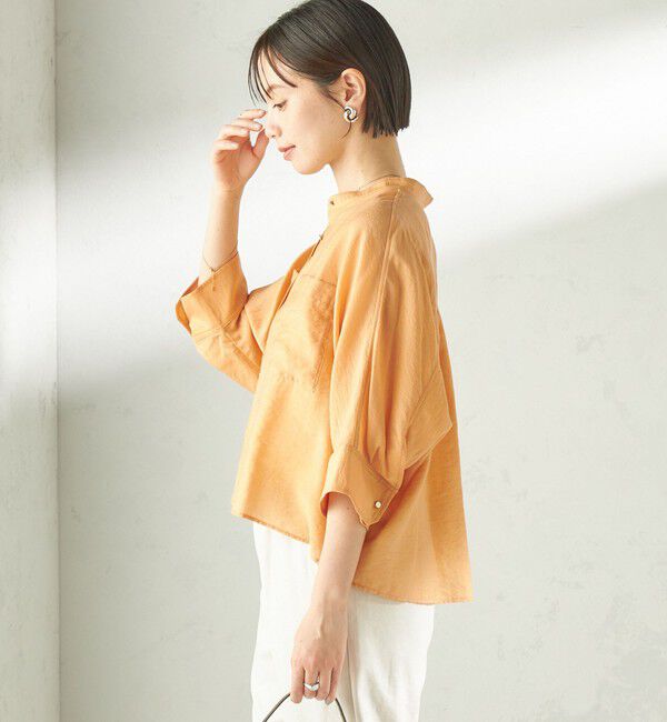 SHIPS for women「【実力派ベーシック】〈手洗い可能〉シルク混 シアー 羽織 シャツ」|シャツ・ブラウス|