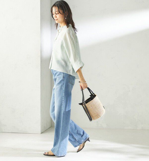 SHIPS for women「【実力派ベーシック】〈手洗い可能〉シルク混 シアー 羽織 シャツ」|シャツ・ブラウス|
