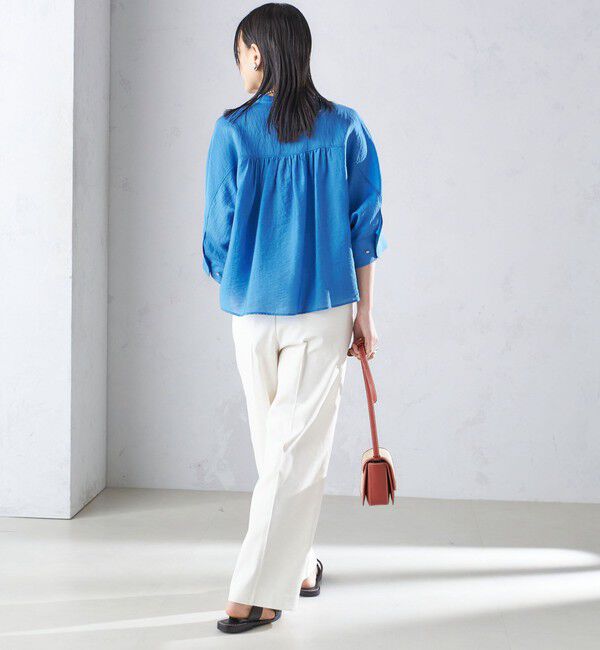 SHIPS for women「【実力派ベーシック】〈手洗い可能〉シルク混 シアー 羽織 シャツ」|シャツ・ブラウス|