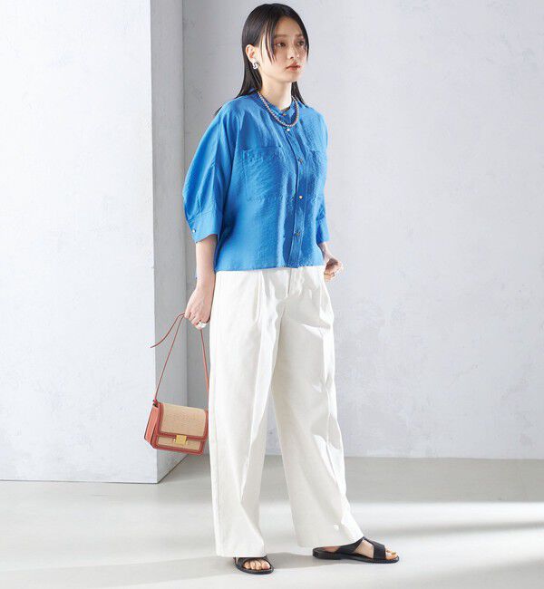 SHIPS for women「【実力派ベーシック】〈手洗い可能〉シルク混 シアー 羽織 シャツ」|シャツ・ブラウス|