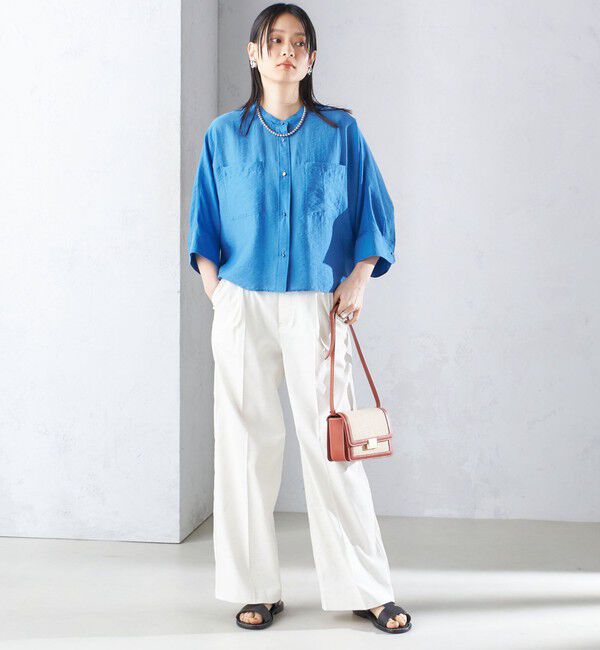 SHIPS for women「【実力派ベーシック】〈手洗い可能〉シルク混 シアー 羽織 シャツ」|シャツ・ブラウス|