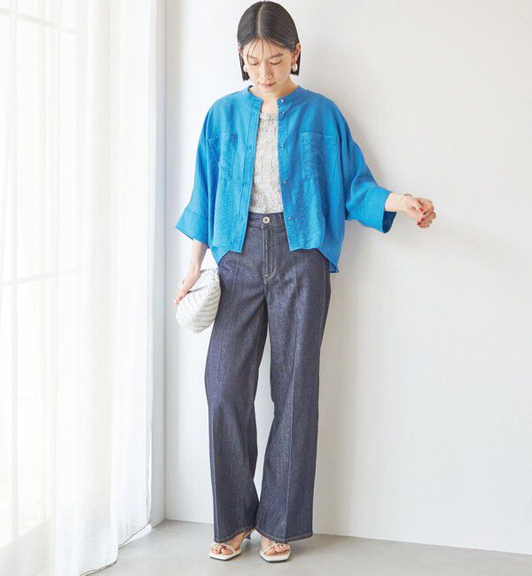 SHIPS for women「【実力派ベーシック】〈手洗い可能〉シルク混 シアー 羽織 シャツ」|シャツ・ブラウス|